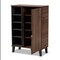 Baxton Studio Idina Walnut Brown and Grey Finished Wood 1-Door Shoe Cabinet 173-10905 - alternate 4